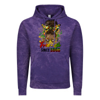 Cloud Purple free ish since 1865 afro messy bun Vintage Hoodie - HRA Design Shop