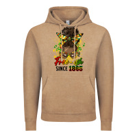 Vintage Coffee free ish since 1865 afro messy bun Vintage Hoodie - HRA Design Shop