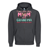 Smoke i have two titles mom and grandma and i rock them Zipper Hoodie - MaliasSmallBusiness