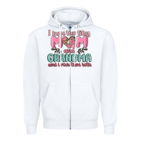White i have two titles mom and grandma and i rock them Zipper Hoodie - MaliasSmallBusiness