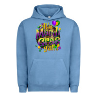 Pigment Pebble Blue its mardi gras yall Urban Hoodie - CowGirlArtShop