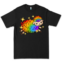Black rainbow sheep with star Premium Tee - texasbilliewilder