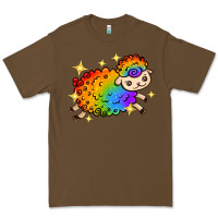 Cacao rainbow sheep with star Premium Tee - texasbilliewilder