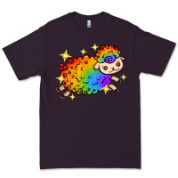 Plum rainbow sheep with star Premium Tee - texasbilliewilder