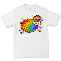 White rainbow sheep with star Premium Tee - texasbilliewilder