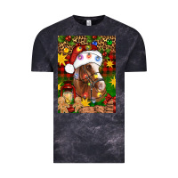 Cloud Black Christmas horse Vintage Tee - Artiststas