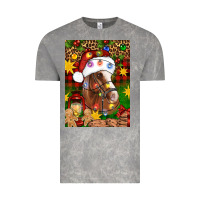 Cloud Rock Christmas horse Vintage Tee - Artiststas