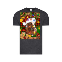 Vintage Black Christmas horse Vintage Tee - Artiststas