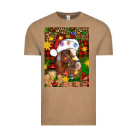 Vintage Coffee Christmas horse Vintage Tee - Artiststas