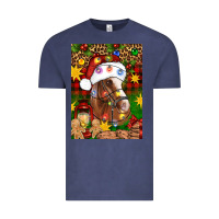 Vintage Denim Christmas horse Vintage Tee - Artiststas