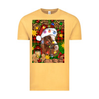 Vintage Mustard Christmas horse Vintage Tee - Artiststas