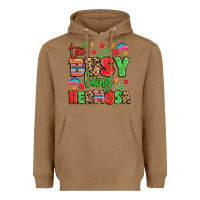 Toasted Coconut too busy being hermosa Heavyweight Hoodie - LillyAllenDesigns