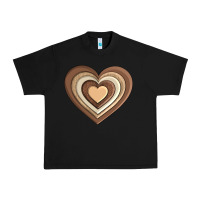 Black melanin heart Urban Heavy Tee - AdoDesignShop