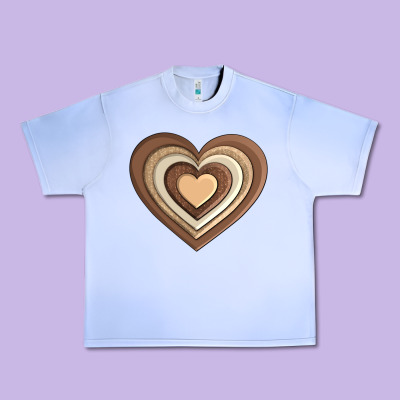 Melanin Heart Urban Heavy Tee Designed By Adodesignshop