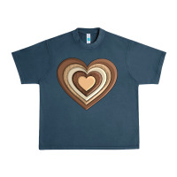 Midnight Navy melanin heart Urban Heavy Tee - AdoDesignShop