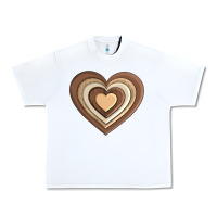 White melanin heart Urban Heavy Tee - AdoDesignShop