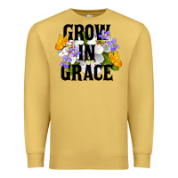Antique Gold Grow In Grace Premium Sweatshirt - LillyAllenDesigns