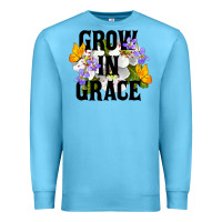 Ocean Blue Grow In Grace Premium Sweatshirt - LillyAllenDesigns