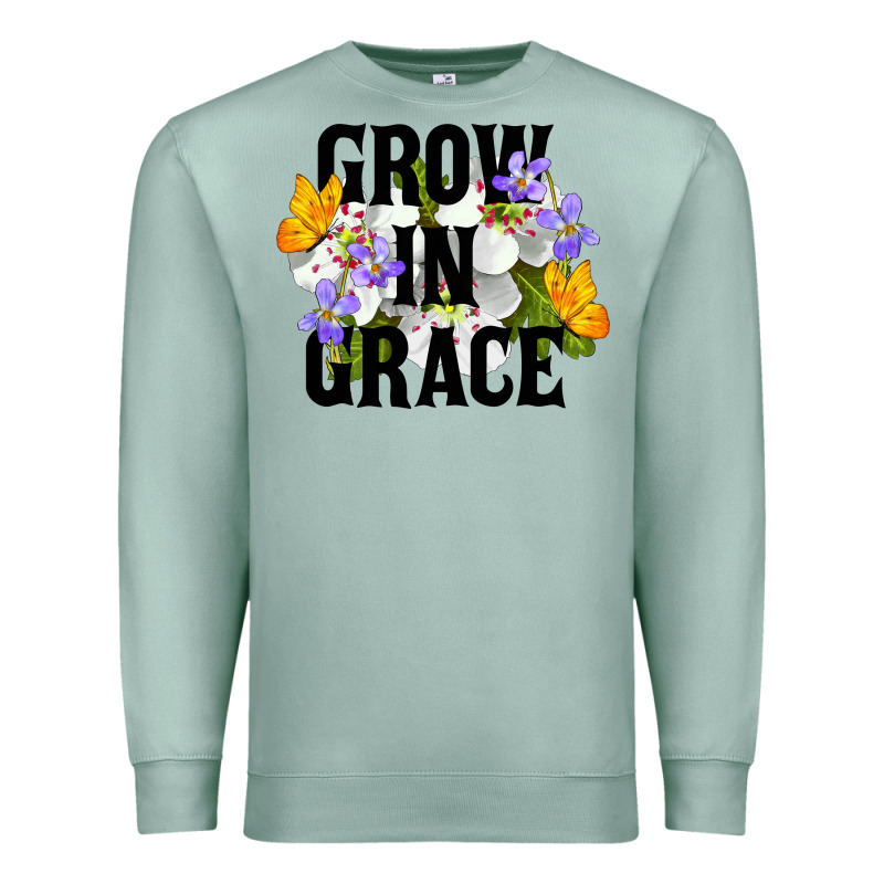 Grow In Grace Premium Sweatshirt by LillyAllenDesigns | Teevron