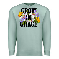 Seafoam Grow In Grace Premium Sweatshirt - LillyAllenDesigns