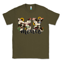 Army Green mexico state cowhide serape cactus Classic Tee - RanaPortraitStore