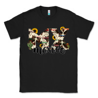 Black mexico state cowhide serape cactus Classic Tee - RanaPortraitStore