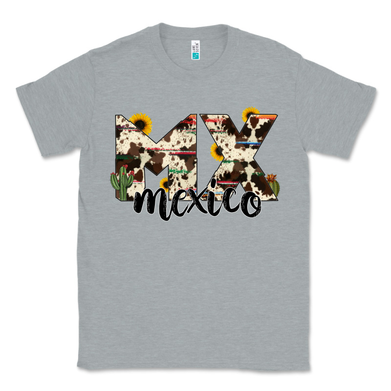 Mexico State Cowhide Serape Cactus Classic Tee by RanaPortraitStore | Teevron