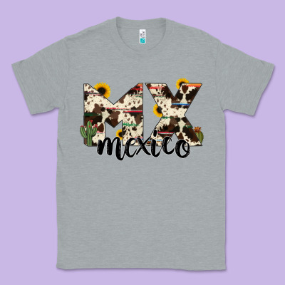 Mexico State Cowhide Serape Cactus Classic Tee Designed By Ranaportraitstore