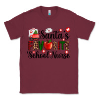 Burgundy santa's favorite  school nurse Classic Tee - AdoDesignShop