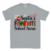 Heather Grey santa's favorite  school nurse Classic Tee - AdoDesignShop