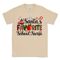 Mushroom santa's favorite  school nurse Classic Tee - AdoDesignShop