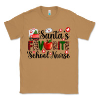 Toasted Coconut santa's favorite  school nurse Classic Tee - AdoDesignShop