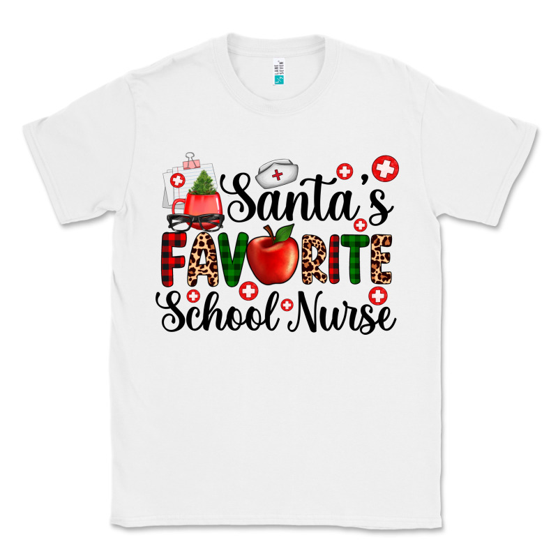 Santa's Favorite  School Nurse Classic Tee by AdoDesignShop | Teevron