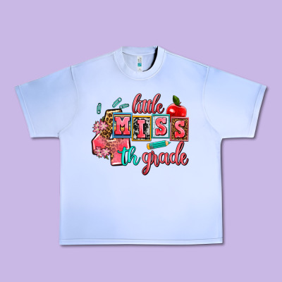 Little Miss 4 Th Grade Urban Heavy Tee Designed By Adodesignshop