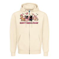 Sandshell happy valentines day cats Zipper Hoodie - MaliasSmallBusiness