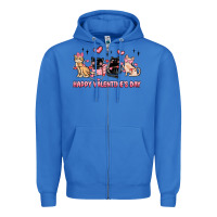 True Royal happy valentines day cats Zipper Hoodie - MaliasSmallBusiness