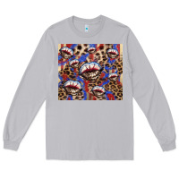 Moon Dust american flag lips leopard Long Sleeve Tee - NancyCooperArtShop