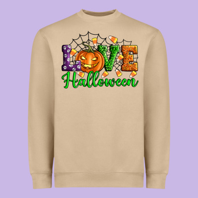 Love Halloween Heavyweight Sweatshirt Designed By Artiststas