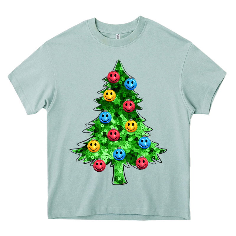 Sequin's Christmas Tree Heavy Core Tee by Zillion Design Studio | Teevron