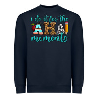 Navy i do it for the aha moments Heavyweight Sweatshirt - BundleAndBundleShop