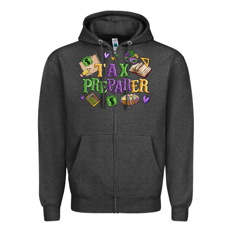 Tax Preparer Zipper Hoodie by MaliasSmallBusiness | Teevron