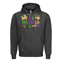 Charcoal Heather tax preparer Zipper Hoodie - MaliasSmallBusiness