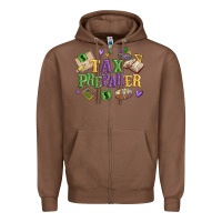 Chestnut tax preparer Zipper Hoodie - MaliasSmallBusiness