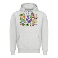 Dove Grey tax preparer Zipper Hoodie - MaliasSmallBusiness