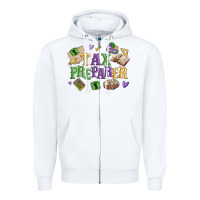 White tax preparer Zipper Hoodie - MaliasSmallBusiness