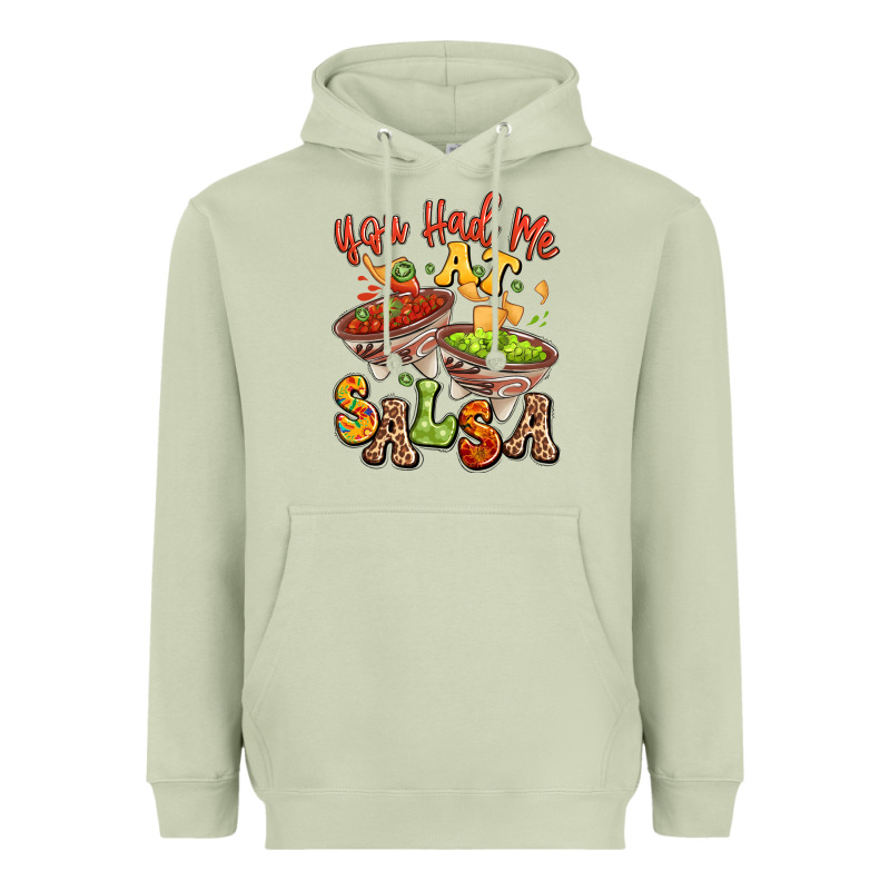 You Had Me At Salsa Heavyweight Hoodie by LillyAllenDesigns | Teevron