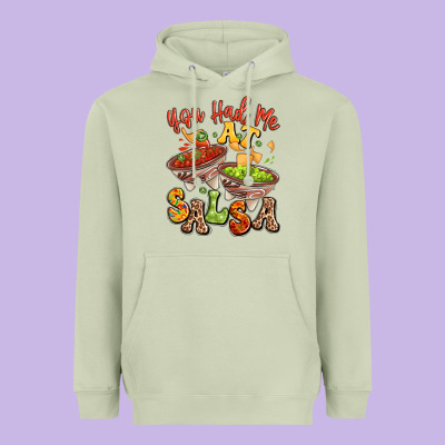 You Had Me At Salsa Heavyweight Hoodie Designed By Lillyallendesigns