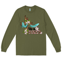 Army Green he is risen cross Long Sleeve Tee - BarkalooDesign
