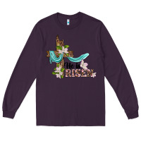 Plum he is risen cross Long Sleeve Tee - BarkalooDesign