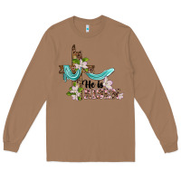 Toasted Coconut he is risen cross Long Sleeve Tee - BarkalooDesign